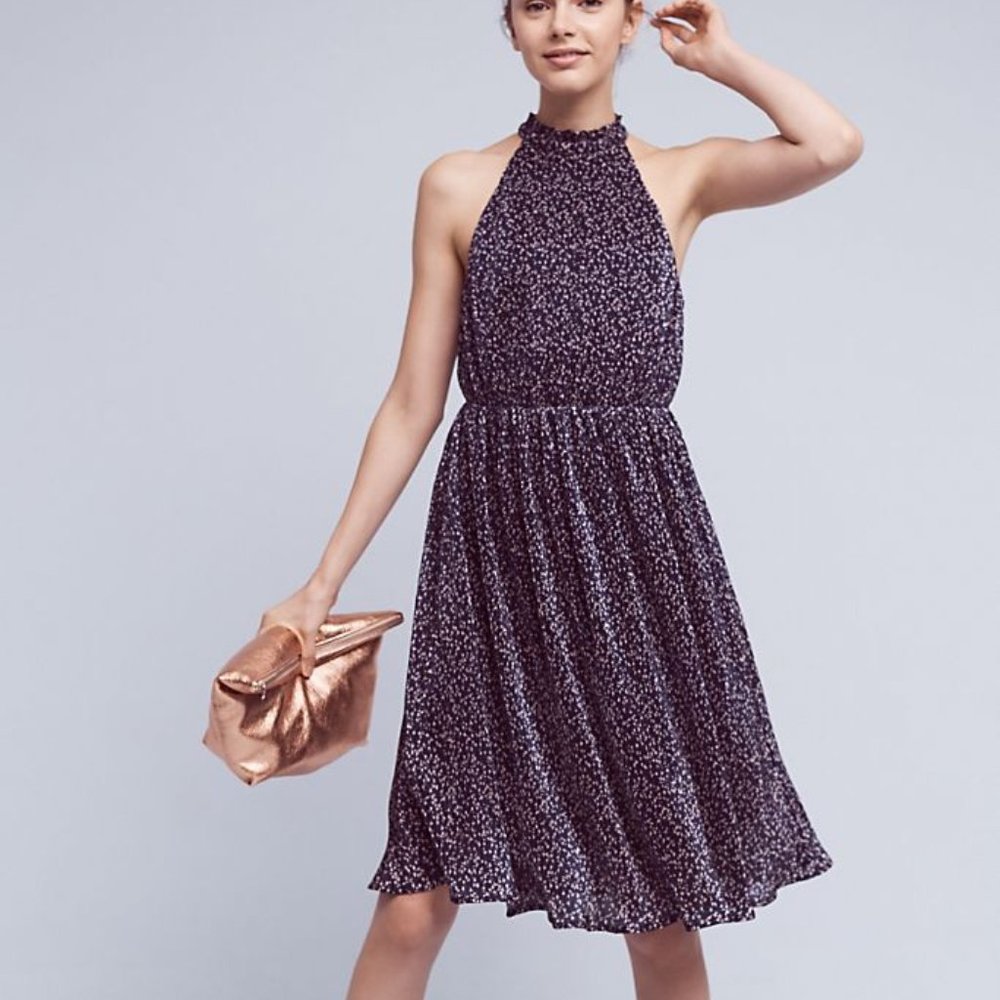 NWT Anthro HD in Paris Mullari Halter Dress (M)